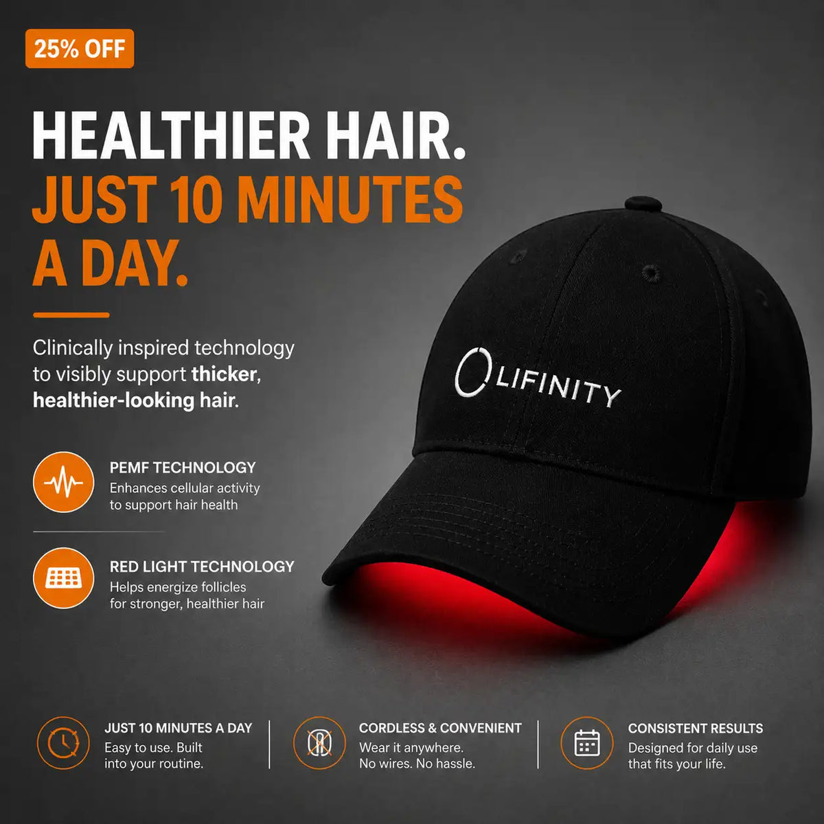 Red light therapy hair growth results guide featuring Neo Hair Revive